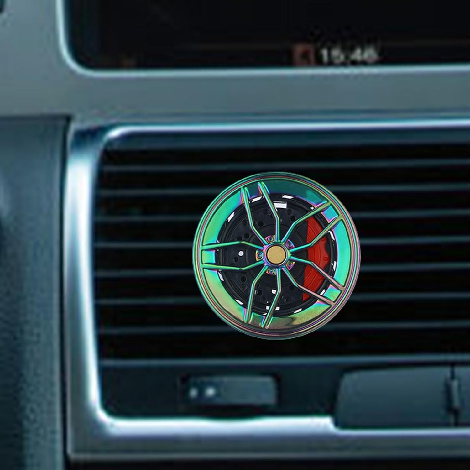 Alloy Wheel AC Vent Clips Freshener hub Air Outlet Car Diffuser Vent Clip Car Interior Decor Freshener With Organic Fragrance-1PC