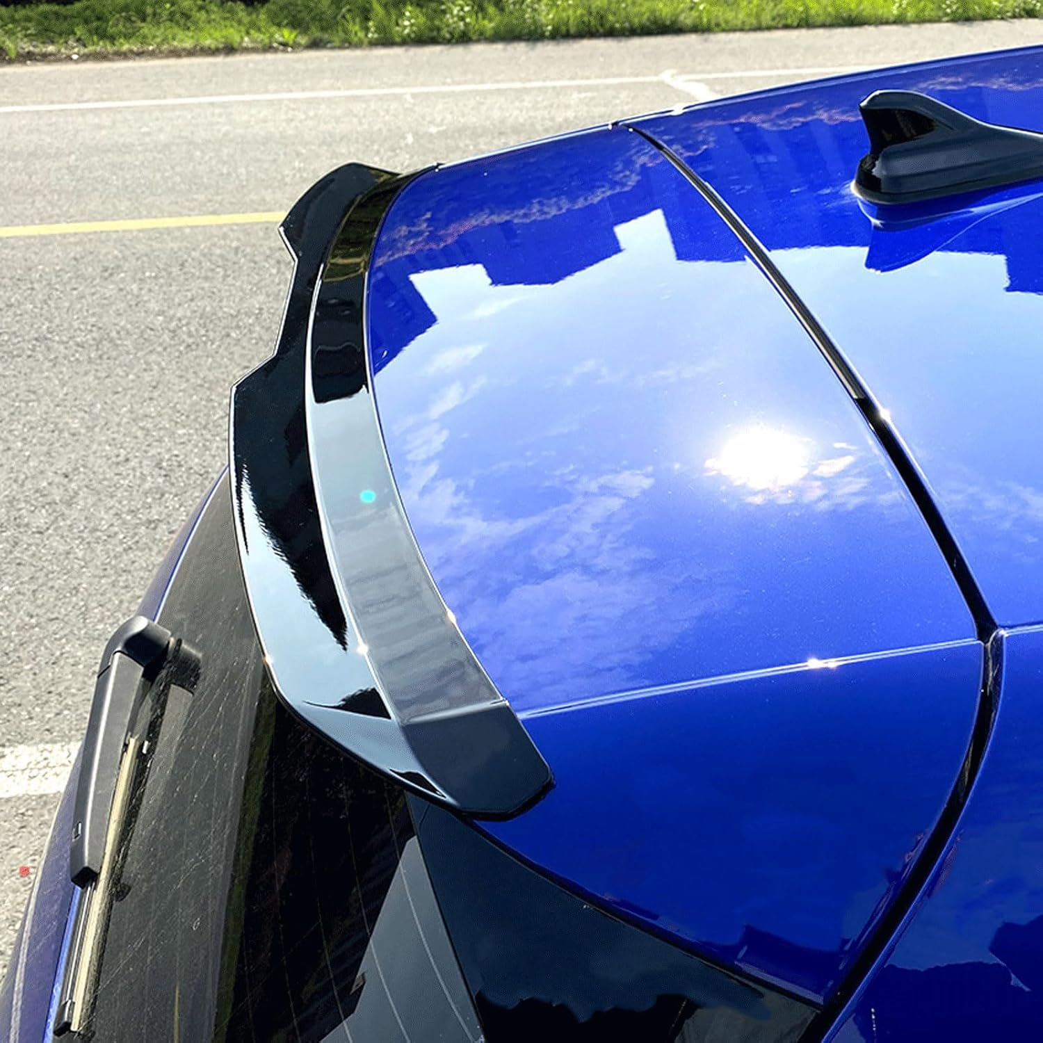 Spoiler Extension Spoiler Rear Spoiler Wing Rear Wing Spoiler Rear Trunk Roof Tail Wing Lip Exterior Accessories Car Tuning Accessories for Sedan Hatchback Trunk Lip Spoiler