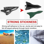 10Pcs Carbon Style 2 Fin Air Vortex Generator Diffuser Shark Fin Set Kit Compatible with Spoiler Roof Wing Pointed-1 Set