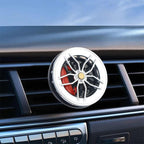 SILVER Alloy Wheel AC Vent Clips Freshener hub Air Outlet Car Diffuser Vent Clip Car Interior Decor Freshener With Organic Fragrance-1PC