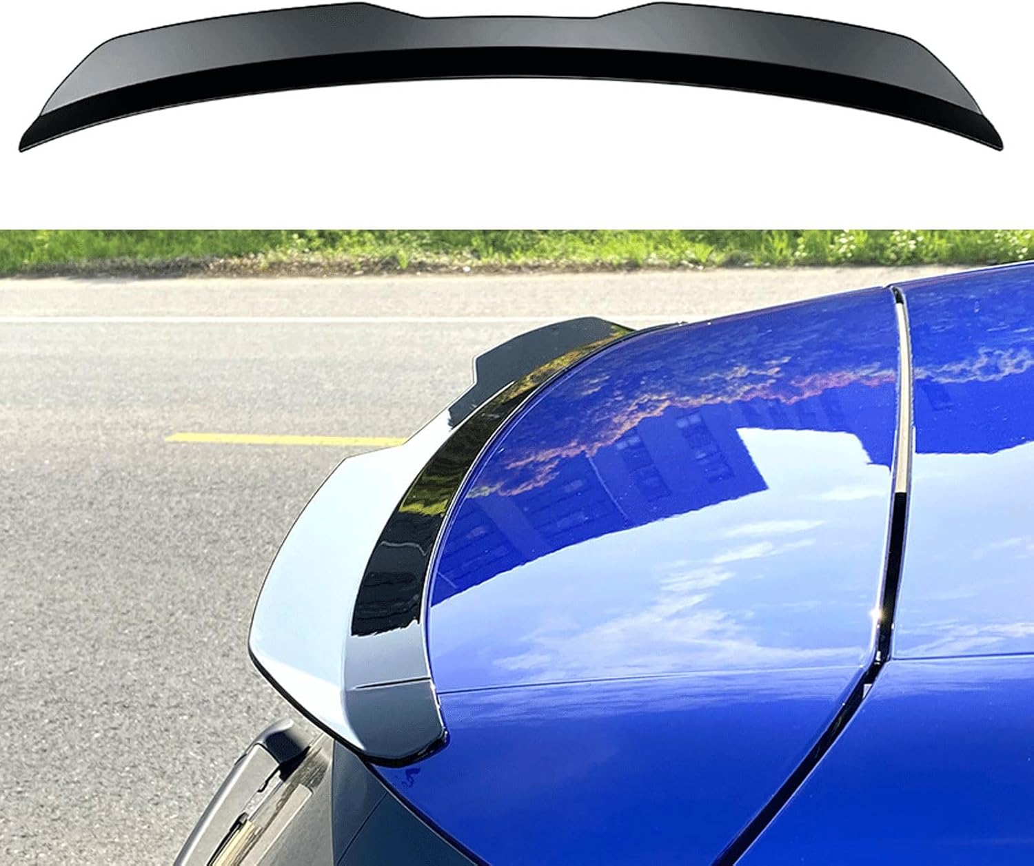Universal ABS Rear Spoilerr Wingg Spoilerr Rearr Trunk Roof Tail Wing Lip Exterior Accessories Car Tuning Accessorices for Hatchback Trunk Lip Spoiler