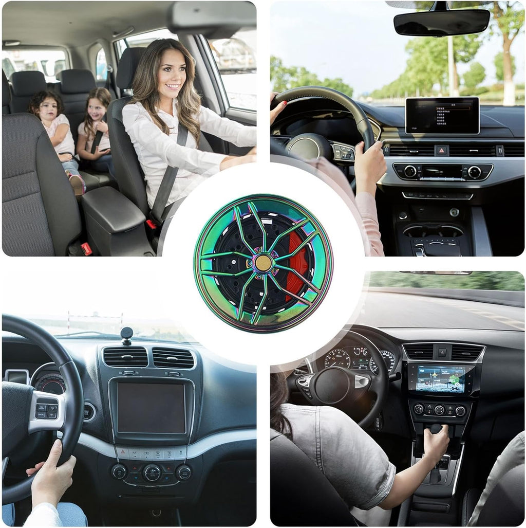 MULTI Alloy Wheel AC Vent Clips Freshener hub Air Outlet Car Diffuser Vent Clip Car Interior Decor Freshener With Organic Fragrance-1PC