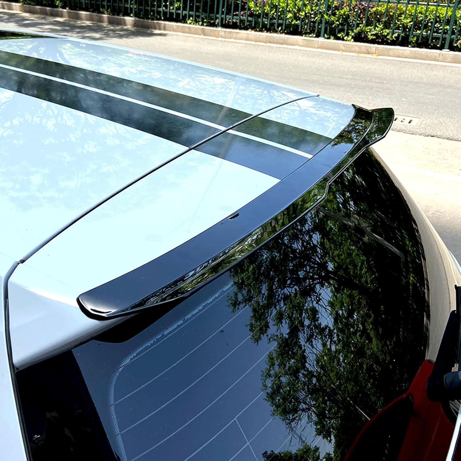 Spoiler Extension Spoiler Rear Spoiler Wing Rear Wing Spoiler Rear Trunk Roof Tail Wing Lip Exterior Accessories Car Tuning Accessories for Sedan Hatchback Trunk Lip Spoiler