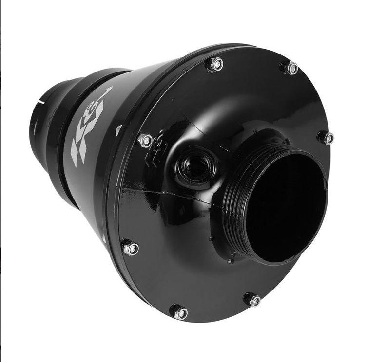 BLACK K N Apollo AIR Intake Filter K N Apollo Flow Air Filter Universal Air Intake Kit System CIS (Closed Intake System)- 1 PIECE For Cars.