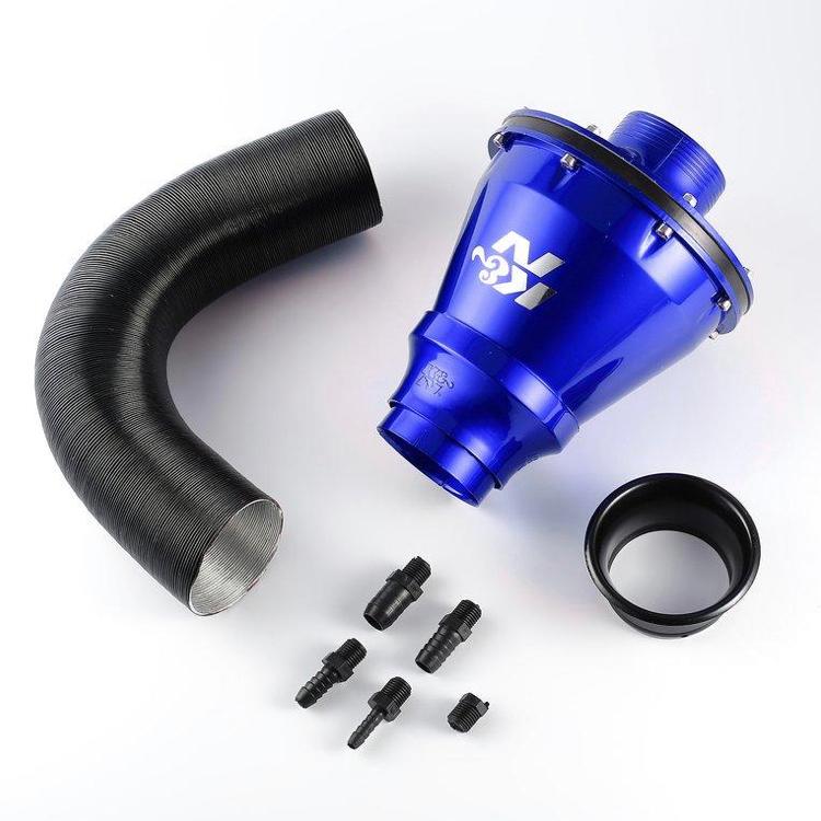 BLUE K N Apollo AIR Intake Filter K N Apollo Flow Air Filter Universal Air Intake Kit System CIS (Closed Intake System) Suitable For Diesel Petrol Vehicles K&N-1PC Apollo Filter