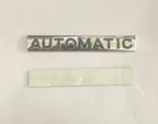 Chrome-Black Automatic-3D Sticker (10cmx1.5cm) Car Bike Laptop Automatic Logo Car Emblem 3D Badge Attractive CAR Sticker Auto Racing Sport Logo Grand Tourer Decal.