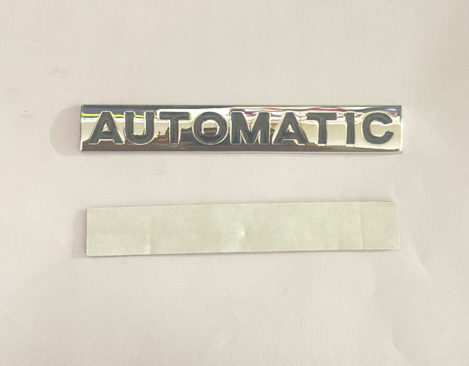 Chrome-Black Automatic-3D Sticker (10cmx1.5cm) Car Bike Laptop Automatic Logo Car Emblem 3D Badge Attractive CAR Sticker Auto Racing Sport Logo Grand Tourer Decal.