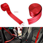 RED 3.6m 1PC, Car Seat Belt (Webbing Pad) Interior Accessory JDM DRIFTING SPORTS Universal For Car 3.6 Seat Belt, Car Accessories