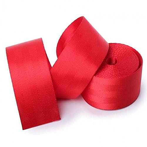 RED 3.6m 1PC, Car Seat Belt (Webbing Pad) Interior Accessory JDM DRIFTING SPORTS Universal For Car 3.6 Seat Belt, Car Accessories