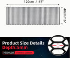 CAR MESH GRILL ABS Racing Honeycomb Mesh 47x16 Inches Honeycomb Hole 8x20 mm