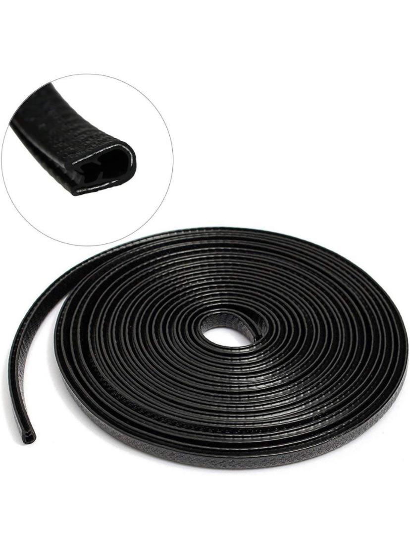 (Black TYRE Guard) Car Tyre Guard Edge Protector Universal Beading Alloy Wheel Edge Ring Rim Protectors Tyres Tire Guard Rubber Moulding Sticker Attractive Strip