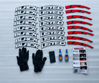 4 Tire TYRE Black Listed RED-White Tyre Sticker for 4 Tire Tyres Customized Permanent Rubber Tire Tyres Sticker