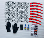 4 Tire TYRE Black Listed RED-White Tyre Sticker for 4 Tire Tyres Customized Permanent Rubber Tire Tyres Sticker