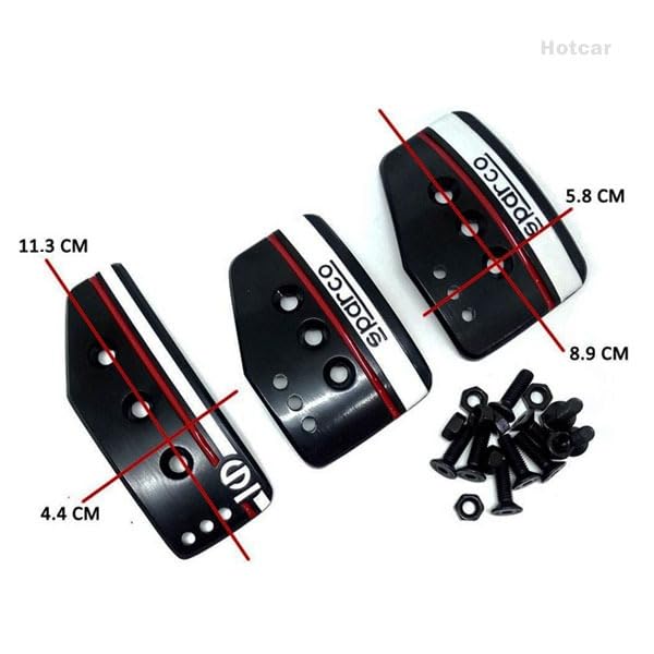 Sparco Paddle kit Set CAR, Clutch Brake Accelerator PAD for All Cars Vehicles Direct Sparco Paddle Kit For Car