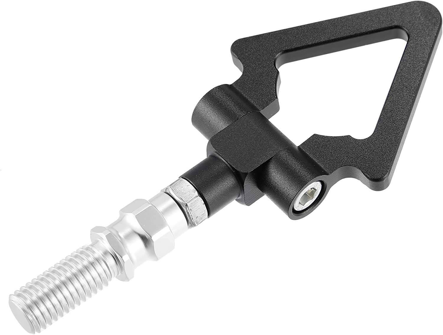 1PC, BLACK METAL TRIANGLE HOOK Auto Car Track Racing Front Rear Bumper Screw on Tow Hook Trailer Ring for BMW 3 5 7 Series Z3 Z4 for Mini Cooper Triangle