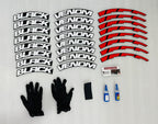 Black VENOM Tyre Sticker for 4 Tire Tyres Customized Permanent Rubber Tire Tyres Sticker Auto Accessories (2 Glue+2 Gloves Included)
