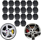20pcs/Set BLACK Silicone car Wheel Nuts Bolts Cover dust Protective tyre Valve Screw Cap Cover&nbsp;