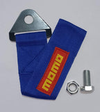 MOMO CAR Truck Tow Belt Strap BLUE Universal Front Rear Tow Strap Tow Hook Towing Belt (Nylon, 1000 kg Pull Capacity 1 Piece
