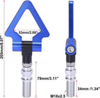 1PC, BLUE METAL TRIANGLE HOOK Auto Car Track Racing Front Rear Bumper Screw on Tow Hook Trailer Ring for BMW 3 5 7 Series Z3 Z4 for Mini Cooper Triangle