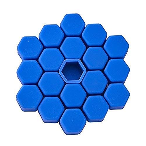 20pcs/Set BLUE Silicone car Wheel Nuts Bolts Cover dust Protective tyre Valve Screw Cap Cover&nbsp;