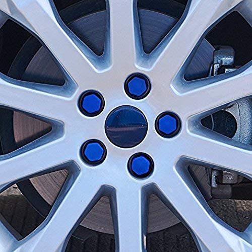 20pcs/Set BLUE Silicone car Wheel Nuts Bolts Cover dust Protective tyre Valve Screw Cap Cover&nbsp;