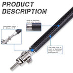 2PC Carbon Big Strut Rods for Cars 8''-11'' Automotive Replacement Bumper Lip Front Splitter Bars Adjustable diffuser Front Splitter Support Rods