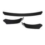 Universal JDM 3-pcs Front Bumper Splitter Car Front Lip Chin Bumper Body Kit Front Bumper Lip Splitter Drift AUTO Racing JDM Splitter Bumper Spoiler