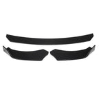 Universal JDM 3-pcs Front Bumper Splitter Car Front Lip Chin Bumper Body Kit Front Bumper Lip Splitter Drift AUTO Racing JDM Splitter Bumper Spoiler