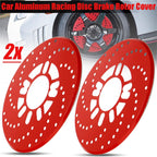 RED DISC PLATE ALLOY Disc Brake Cover Car Retrofit Disc Brake Protector Disc Brake Adapter Aluminum Alloy Auto Car Wheel Decorative Brakes Disc Brake Racing Cover Decorative Accessories