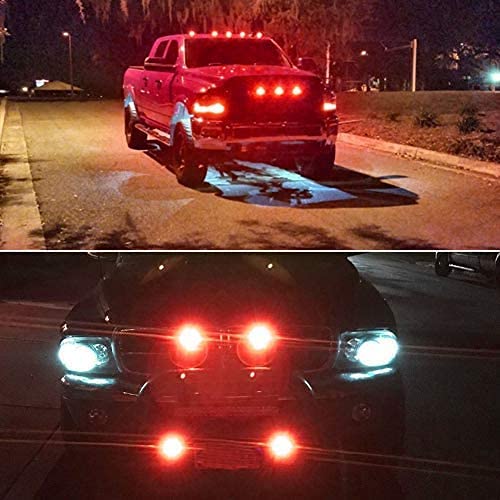 Red Eagle Eye Light 18mm Eagle Eye LED Lights 9W DRL Daytime Running Lights Backup Reversing Parking Signal Automobiles Lamps for Motorbike LED Universal Eagle Light
