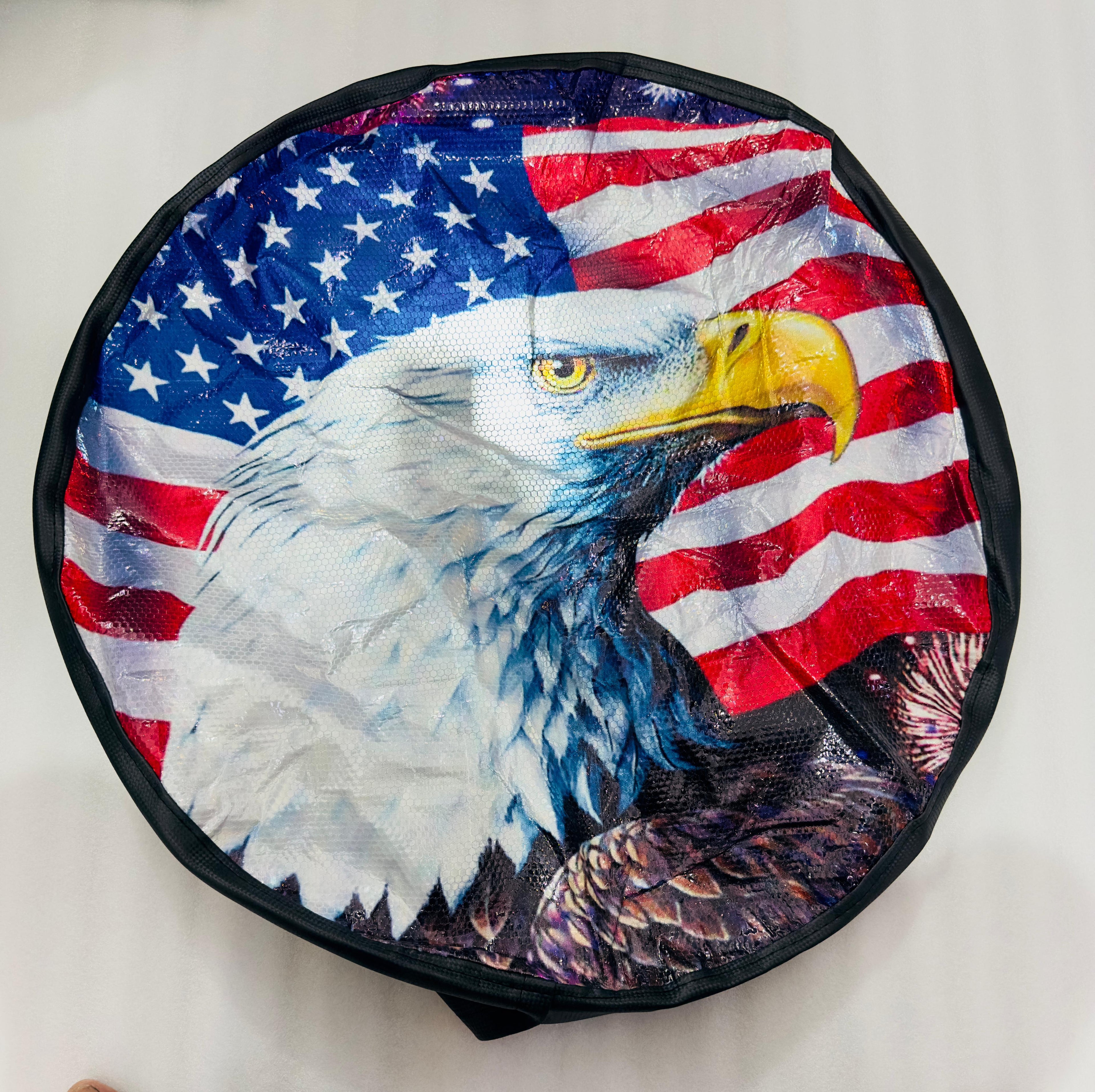 Eagle Soft Rear Wheel Stepney Cover 16 Inch 17 Inch Reflective Tyre Tire Cover Universal Fit for All Vehicles Spare Tire Tyre Cover, 4X4 Car Tire Tyre Protection Accessories.