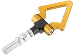 1PC, YELLOW METAL TRIANGLE HOOK Auto Car Track Racing Front Rear Bumper Screw on Tow Hook Trailer Ring for BMW 3 5 7 Series Z3 Z4 for Mini Cooper Triangle