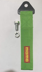 MOMO CAR Truck Tow Belt Strap GREEN Universal Front Rear Tow Strap Tow Hook Towing Belt (Nylon, 1000 kg Pull Capacity 1 Piece