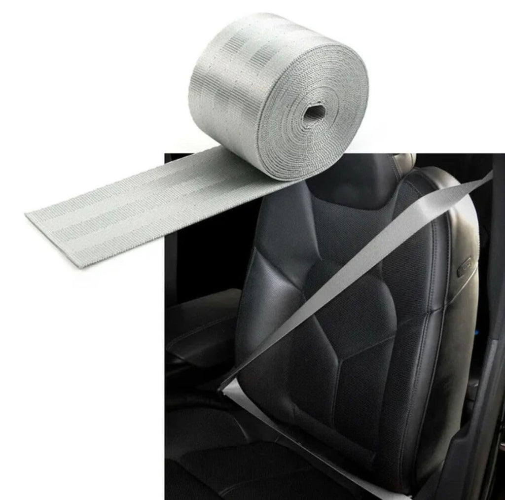 GREY 3.6m 1PC, Car Seat Belt (Webbing Pad) Interior Accessory JDM DRIFTING SPORTS Universal For Car 3.6 Seat Belt Webbing pad