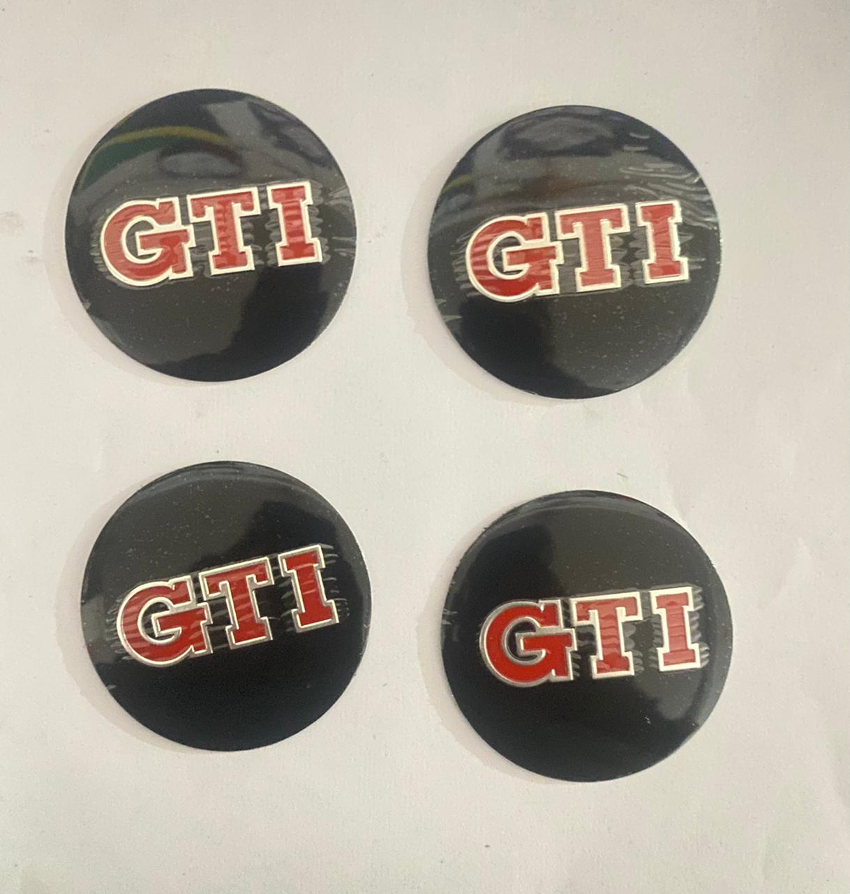 GTI Logo - (56mm 2INCH) Abarth Sign Emblem Car Wheel Center Hub Cap Caps Badge Sticker Decal Versatile Sticker 4 Pieces