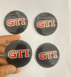 GTI Logo - (56mm 2INCH) Abarth Sign Emblem Car Wheel Center Hub Cap Caps Badge Sticker Decal Versatile Sticker 4 Pieces