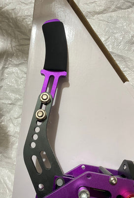 Purple Hydraulic Hand Brake Lever Racing E-Brake Drift Sports Modified Handbrake Refitted Competitive Lever Gear Hand Brake Aluminum Alloy Hydraulic Car Handbrake-1Piece
