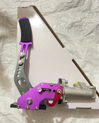 Purple Hydraulic Hand Brake Lever Racing E-Brake Drift Sports Modified Handbrake Refitted Competitive Lever Gear Hand Brake Aluminum Alloy Hydraulic Car Handbrake-1Piece