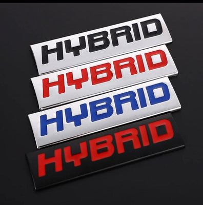 Hybrid Logo. Car Bike Metal Hybrid 7.7 x 2 cm Hybrid Sign Logo Auto Racing Sport Sticker Car Emblem Premium 3D Badge Grand Tourer Decal Hybrid 3D Sticker