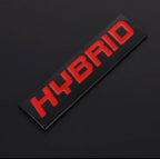 Hybrid Logo. Car Bike Metal Hybrid 7.7 x 2 cm Hybrid Sign Logo Auto Racing Sport Sticker Car Emblem Premium 3D Badge Grand Tourer Decal Hybrid 3D Sticker