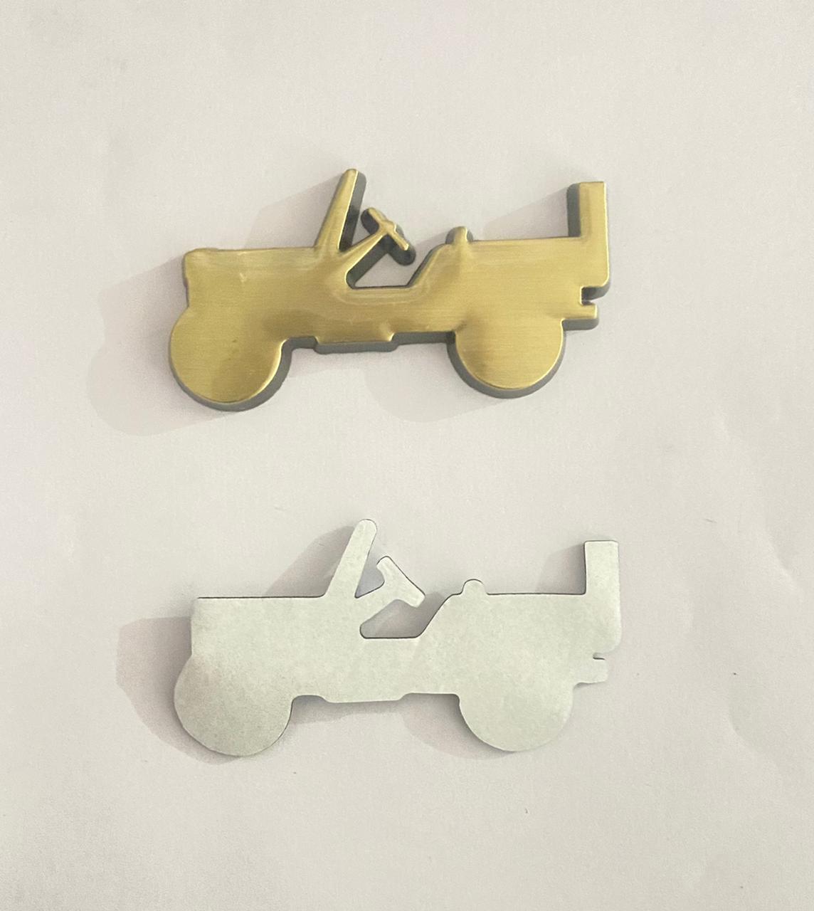 7 x 4Cm Willy Thar Logo Car Bike Metal Willy Thar Logo Car Emblem Premium 3D Badge Auto Racing Sport Sticker Grand Tourer Decal 1 PC