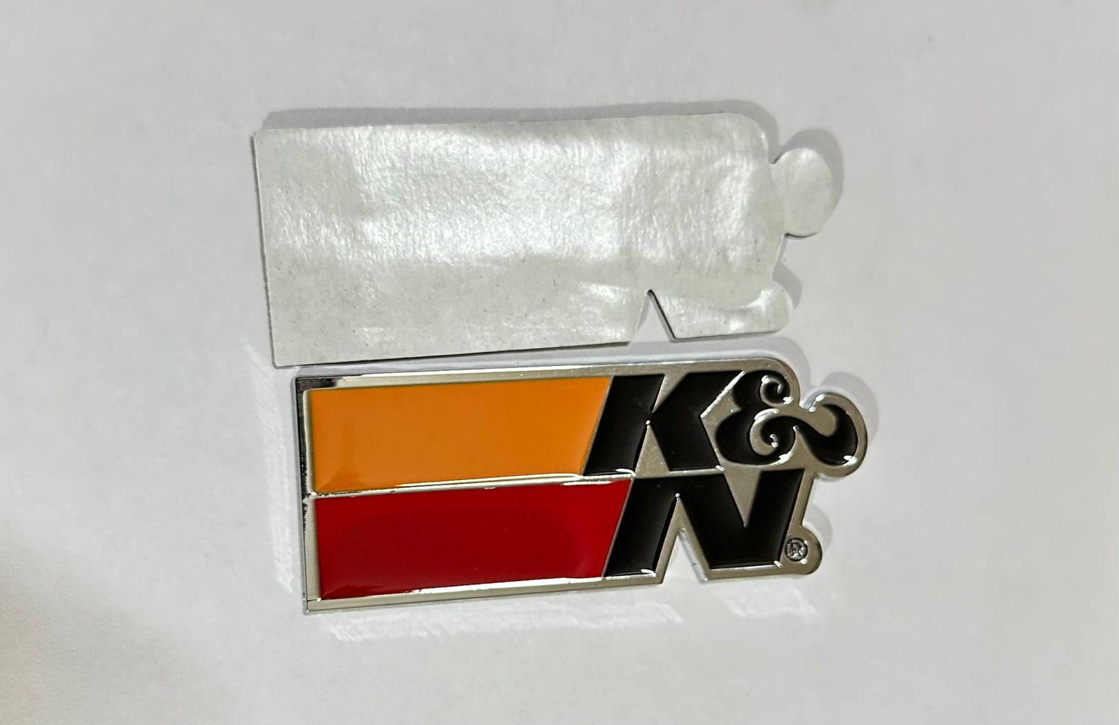 3D K N 1PC Sticker Metal Logo (9 x 3.5 cm) Car K N Logo Car Emblem 3D Badge Auto Racing Sport Sticker Decal.