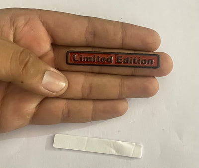 Universal Stickers Car Emblem 3D Badge Auto Racing Sport Sticker Grand Tourer Decal (Chrome Black Limited Edition Logo(7x1cm))