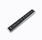 (Limited Edition Chrome Black) 6.4 x 1cm Logo Car Bike Metal Logo Car Emblem 3D Badge Auto Racing Sport Sticker Grand Tourer Decal