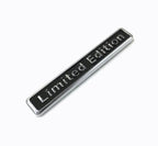 (Limited Edition Chrome Black) 6.4 x 1cm Logo Car Bike Metal Logo Car Emblem 3D Badge Auto Racing Sport Sticker Grand Tourer Decal