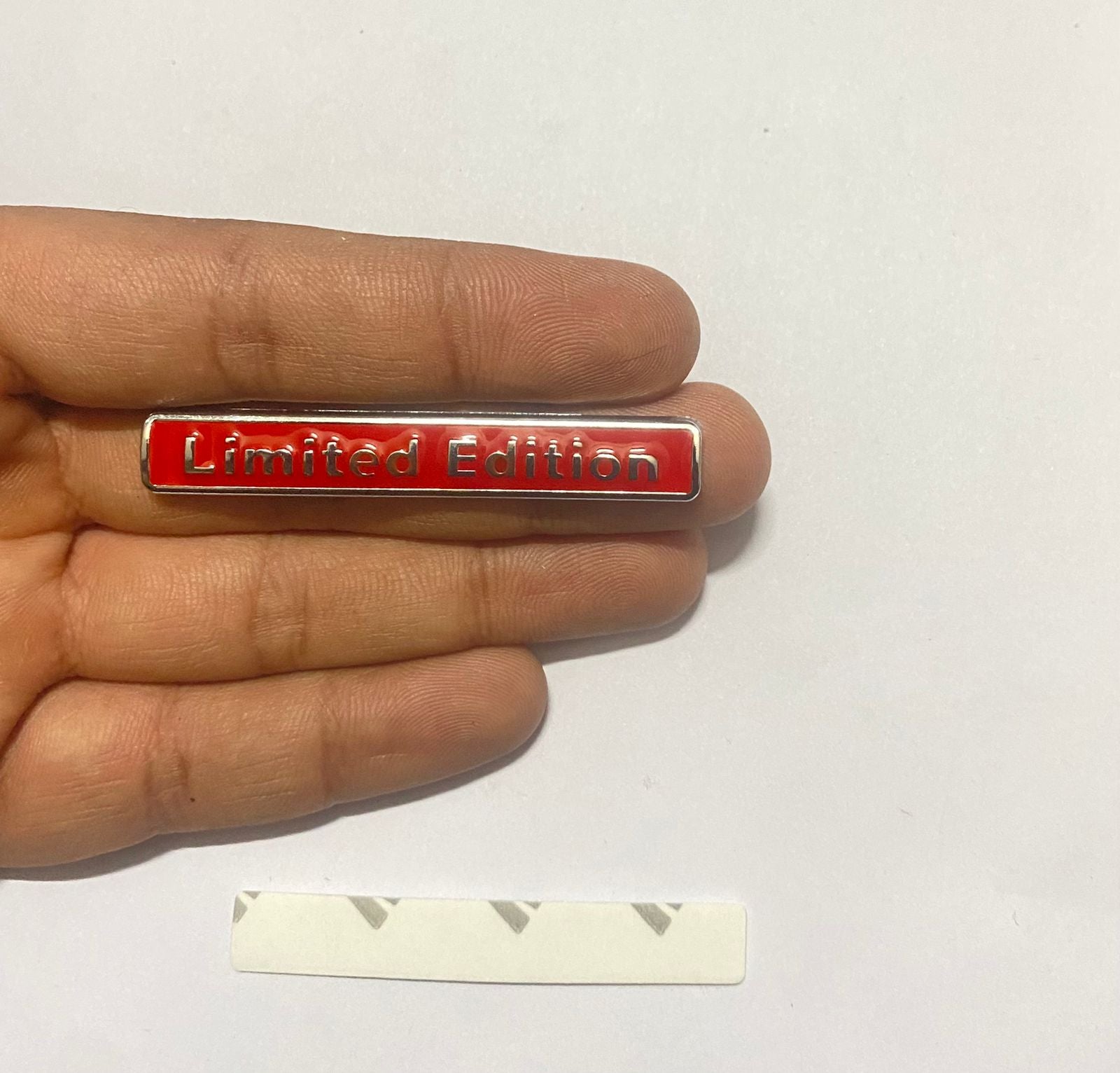 Universal Stickers Car Emblem 3D Badge Auto Racing Sport Sticker Grand Tourer Decal (Chrome RED Limited Edition Logo(7x1cm)