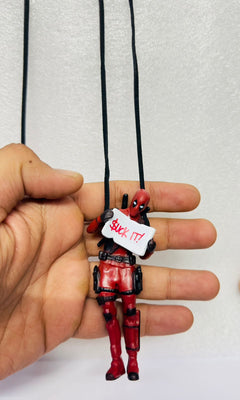 Model 1 Rearview Mirror Hanging Deadpool Action Figure PVC Model Car Swinging Ornament Action Figure for Car Interior Auto Accessories