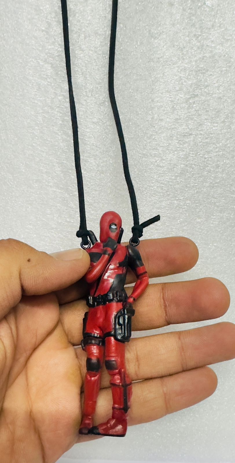 Model 2 Rearview Mirror Hanging Deadpool Action Figure PVC Model Car Swinging Ornament Action Figure for Car Interior Universal Auto Accessories
