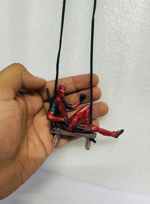 Model 3 Rearview Mirror Hanging Deadpool Action Figure PVC Model Car Swinging Ornament Action Figure for Car Interior Universal Auto Accessories