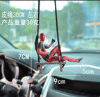 Model 3 Rearview Mirror Hanging Deadpool Action Figure PVC Model Car Swinging Ornament Action Figure for Car Interior Universal Auto Accessories